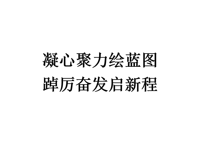 凝心聚力绘蓝图 踔厉奋发启新程